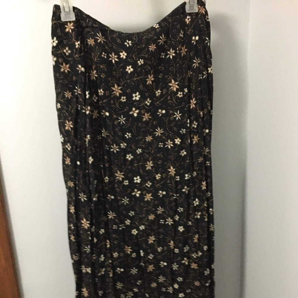 Floral, floor- length skirt